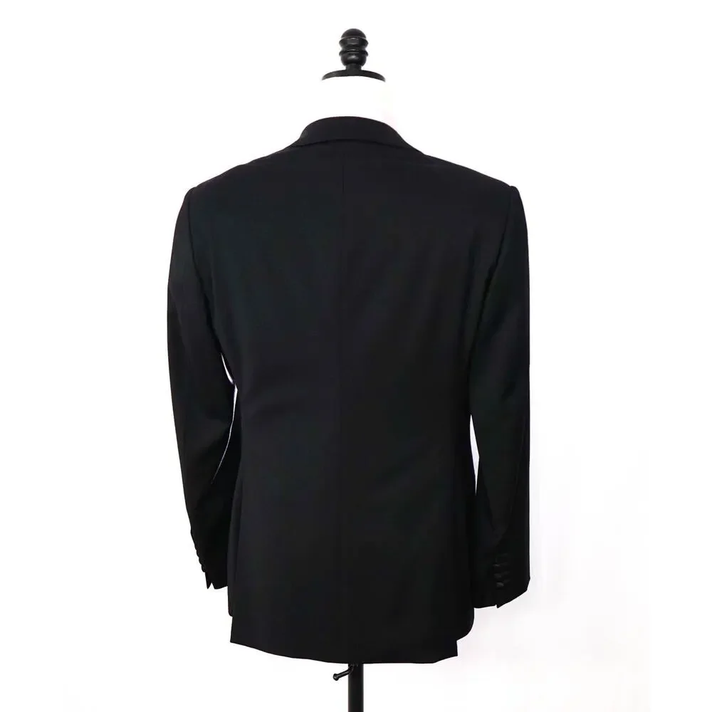 ARMANI COLLEZIONI - Black Wool Peak Lapel DInner Jacket - 38R